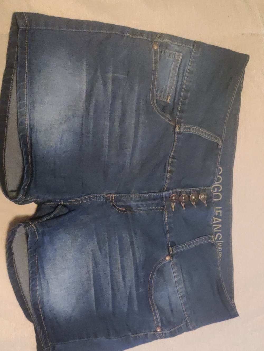 GOGO Dark Blue Denim Jean Shorts